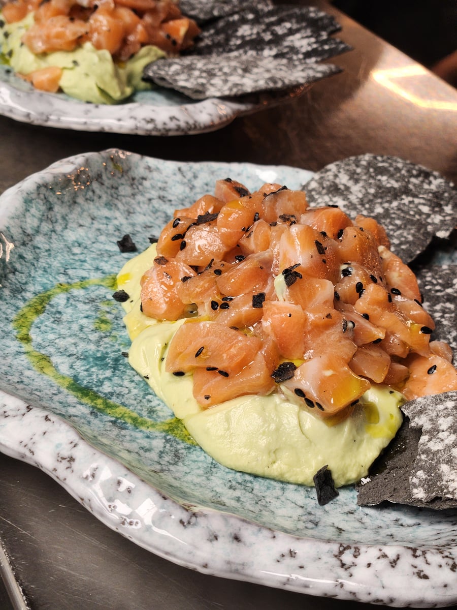 Tartar de salmón