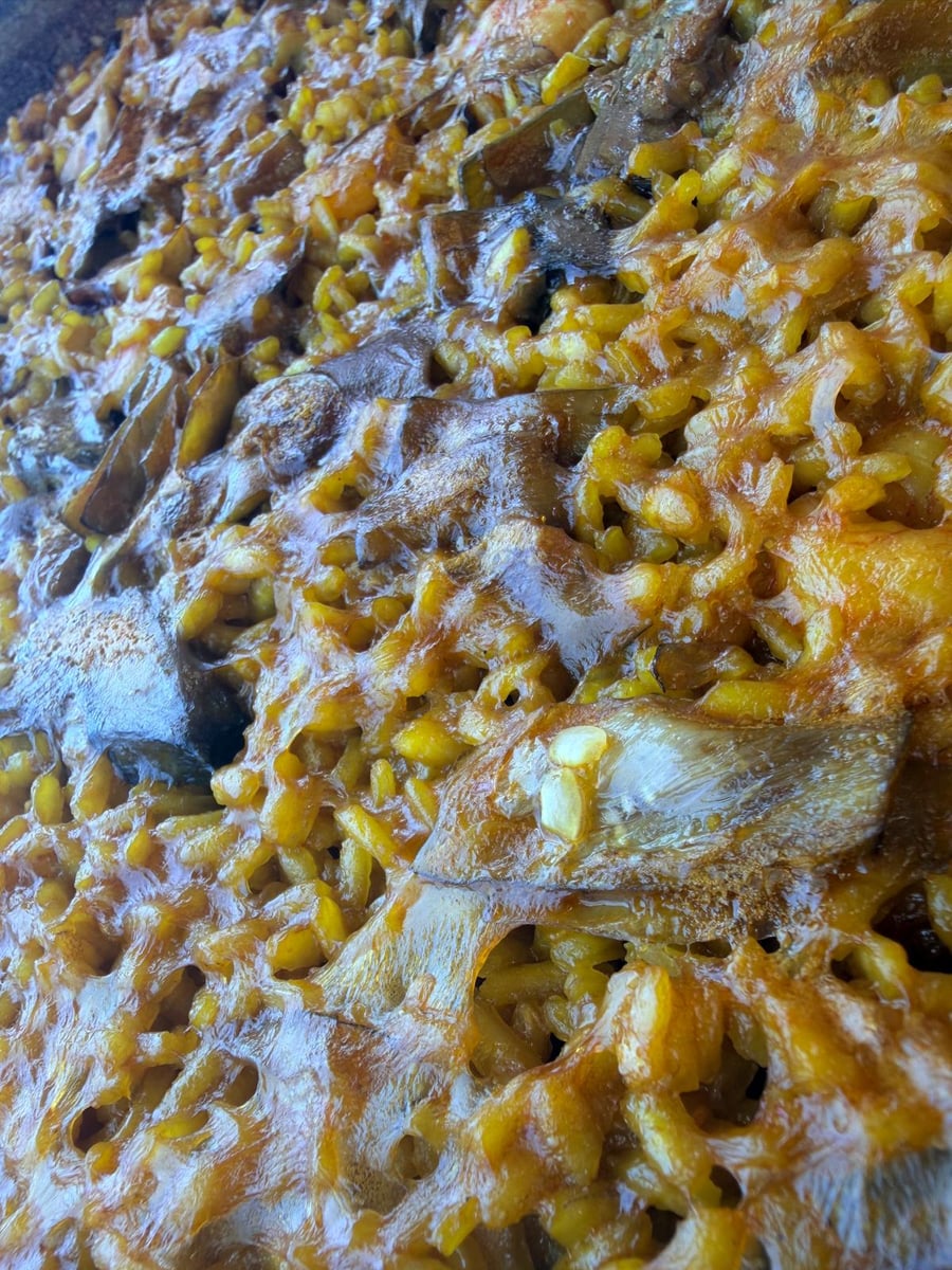 Arroz meloso de pato y setas